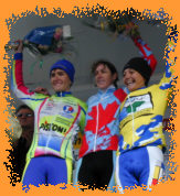 Sur le podium du Circuit National Féminin avec Sue Palmer et Marina Jaunatre